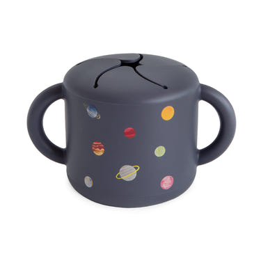 Mushie Snack Cup silicone spill-proof two handles
