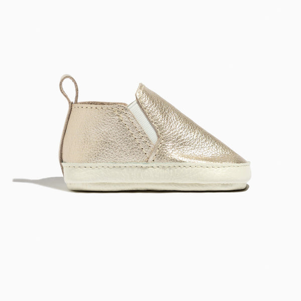 Platinum Slip On Baby Shoe