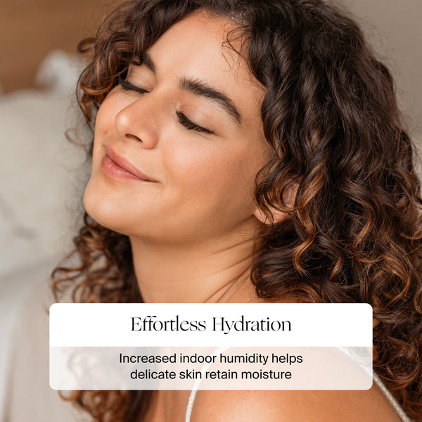 Large room humidifier in angle 12 view, perfect for maintaining optimal humidity levels for babies and families.