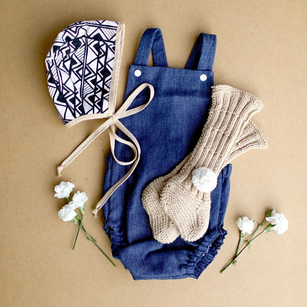 Pom-Pom Knit Bed Socks
