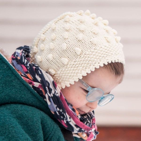 Popcorn Knit Bonnet