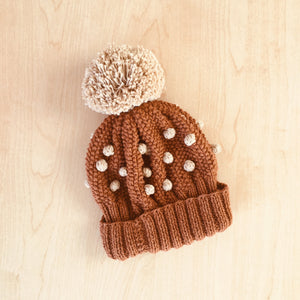 Popcorn Knit Hat - In Stock