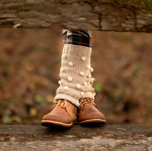 Popcorn Knit Leg Warmers - In Stock