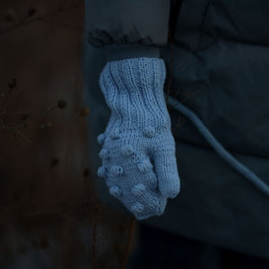 Popcorn Knit Mittens