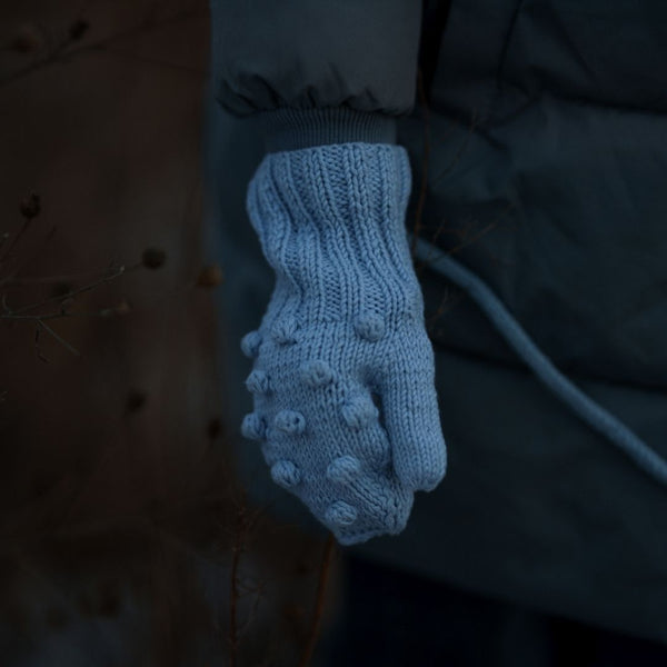 Popcorn Knit Mittens