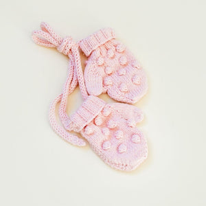 Popcorn Knit Mittens