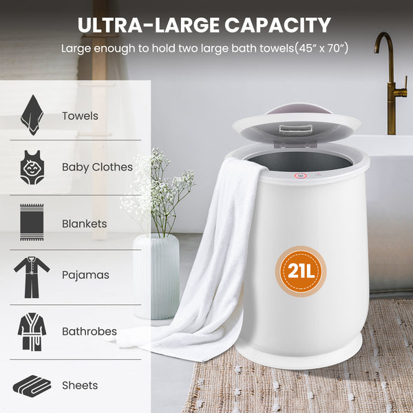20L Bathroom Towel Warmer with Auto Shut