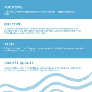 Postpartum Hair Vitamins - 3 Month Supply