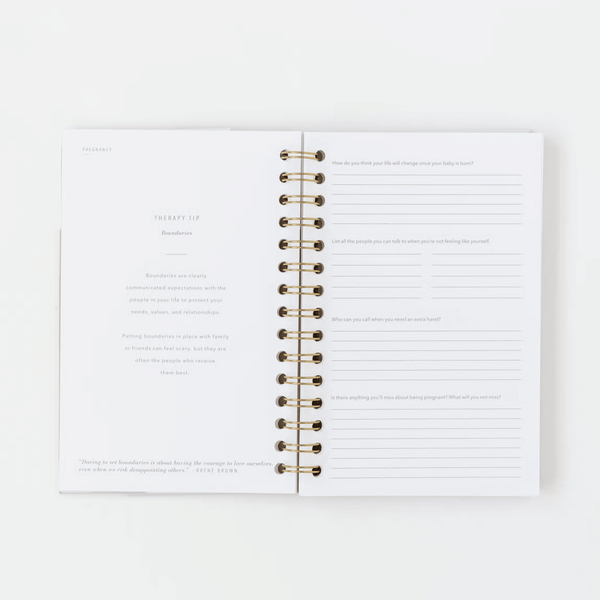 Coil-Bound Postpartum Journal