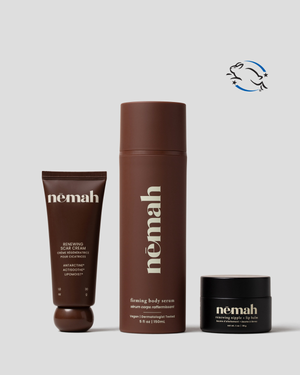 Nēmah Postpartum Set Firming Serum Restorative Scar Nipple Balm