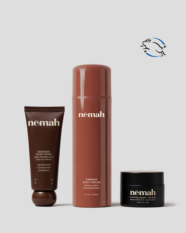 Nēmah Postpartum Set Firming Serum Restorative Scar Nipple Balm