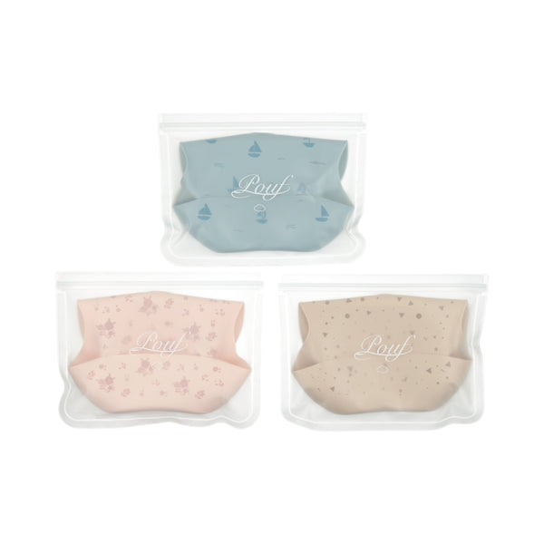 Silicone Bib-Floral/Pink