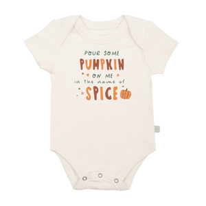 graphic bodysuit | pour some pumpkin