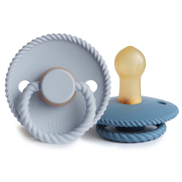 FRIGG Rope Natural Rubber Pacifier 2-Pack