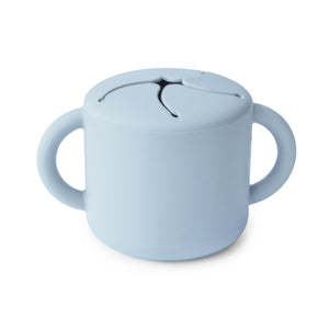 Mushie Snack Cup silicone spill-proof two handles