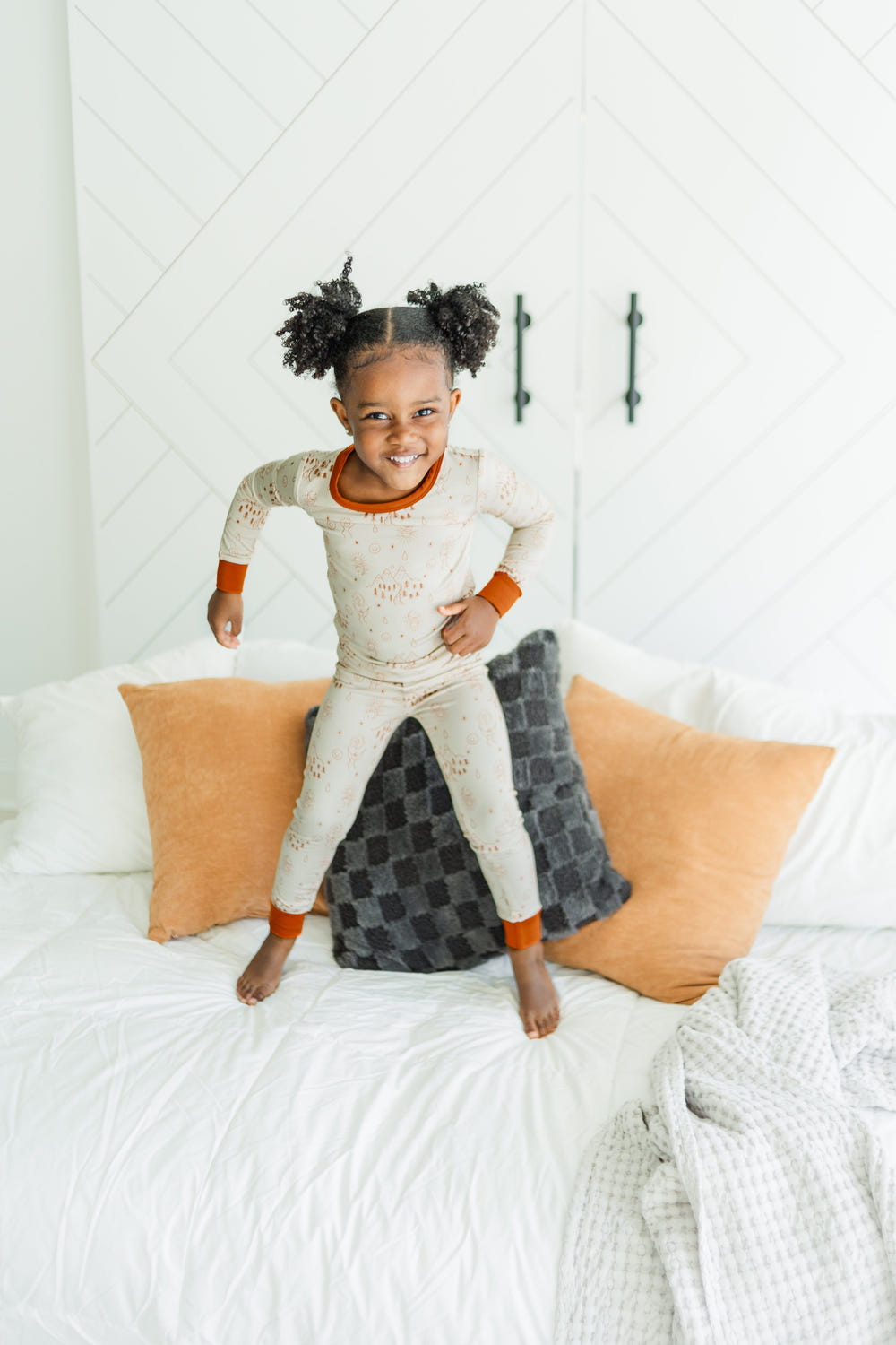 "Baby Praise Two-Piece Set in soft fabric, perfect for stylish and comfortable playtime."