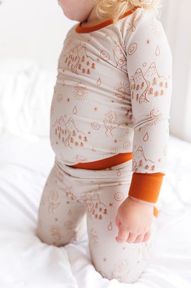 "Baby Praise Two-Piece Set in soft fabric, perfect for stylish and comfortable playtime."
