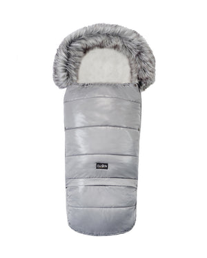 Pastel Dark Gray Organic Premium Wool Adjustable Footmuff