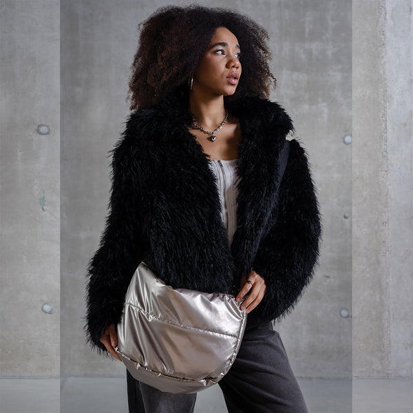 Pastel Dark Gray Organic Premium Wool Adjustable Footmuff