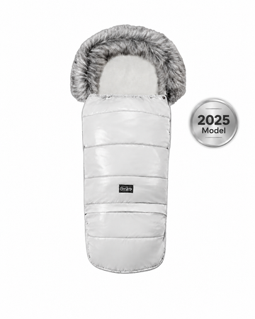 Cover Baby Pastel Gray Organic Premium Wool Adjustable Footmuff