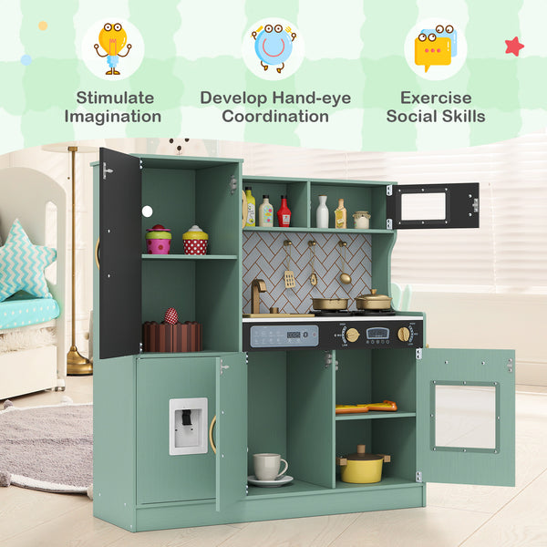 Pretend Play Kitchen with Utensils for Kids Aged 3+ - Realistic