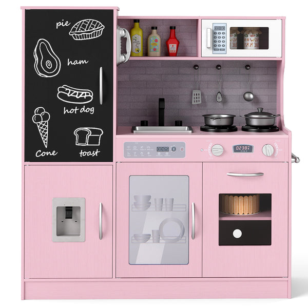 Pretend Play Kitchen with Utensils for Kids Aged 3+ - Realistic