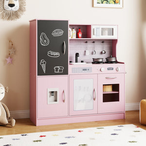 Pretend Play Kitchen with Utensils for Kids Aged 3+ - Realistic