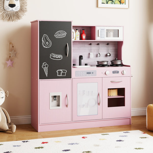 Pretend Play Kitchen with Utensils for Kids Aged 3+ - Realistic