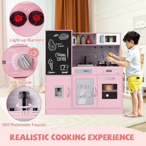Pretend Play Kitchen with Utensils for Kids Aged 3+ - Realistic