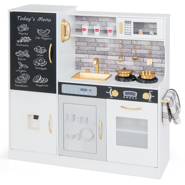 Pretend Play Kitchen with Utensils for Kids Aged 3+ - Realistic