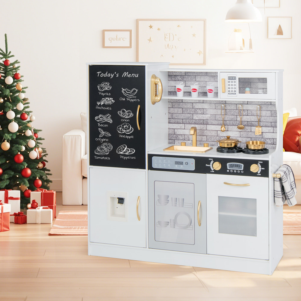 Pretend Play Kitchen with Utensils for Kids Aged 3+ - Realistic