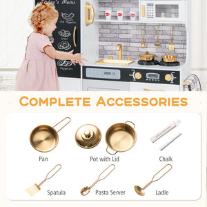 Pretend Play Kitchen with Utensils for Kids Aged 3+ - Realistic