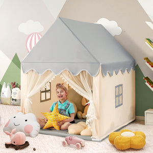 Kids Large Play Castle Fairy Tent with Mat - Indoor & Outdoor