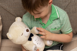Lumipets Bear with Sound  Nursery Night Light & Sound Soother for Babies