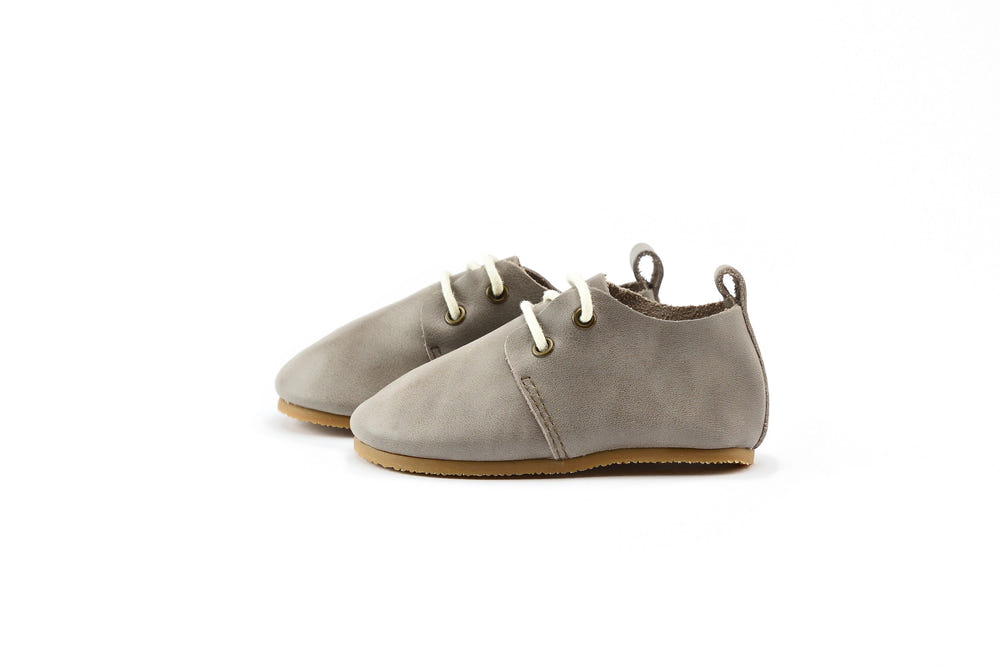 Stone Low Top Oxfords for babies with hard sole, stylish and comfortable footwear for little ones.