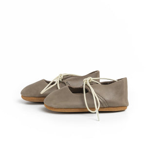 Lace-Up Mary Jane Soft Sole for babies, angle 3 view showcasing stylish design and comfort.