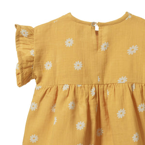 Clara Dress - Chamomile Sunshine Print