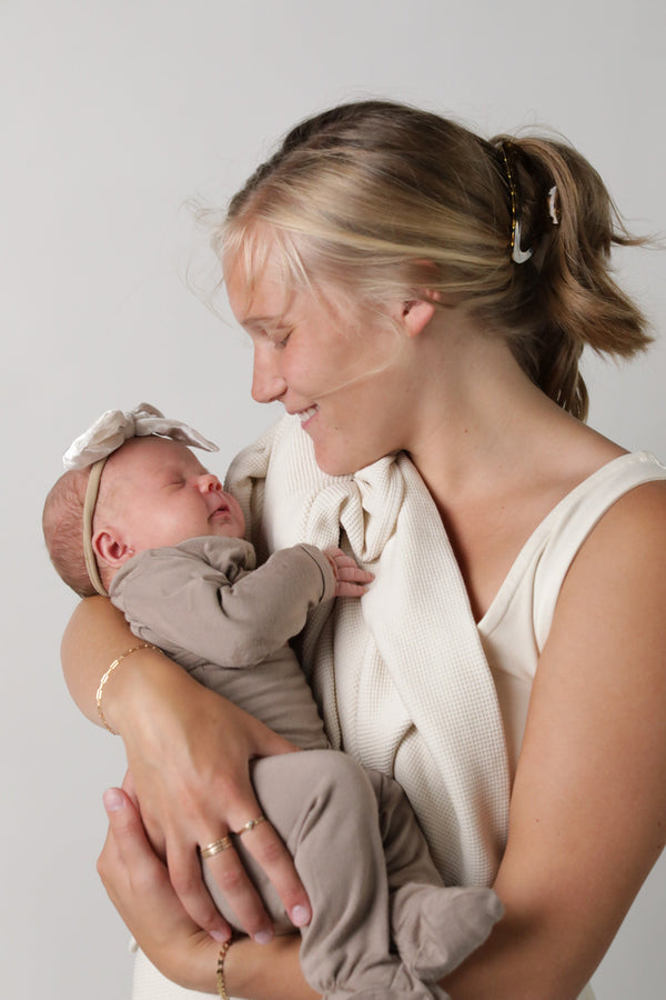 DELILAH || THERMAL BABY SWADDLE WITH BINDING