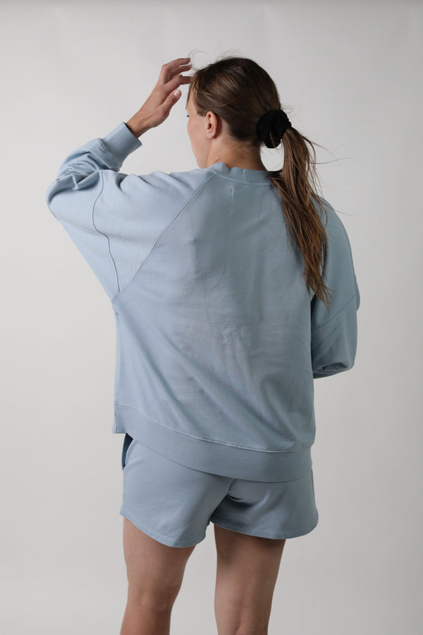 ELLE || ORGANIC COTTON MATERNITY CREW NECK PULLOVER