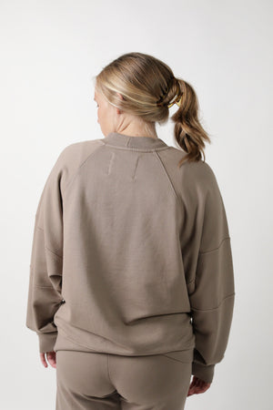 ELLE || ORGANIC COTTON MATERNITY CREW NECK PULLOVER