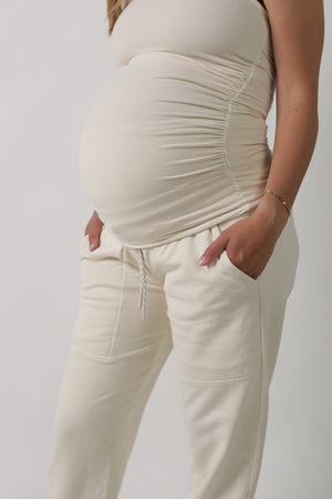 FRANKIE || SCOOP NECK MATERNITY TANK