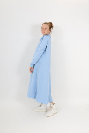 MEREDITH || COWL NECK LONG SLEEVE MATERNITY MIDI DRESS - FINAL SALE