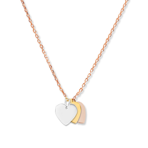 Mysha Personalized Eternal Initial Mixed Metal Heart Pendant