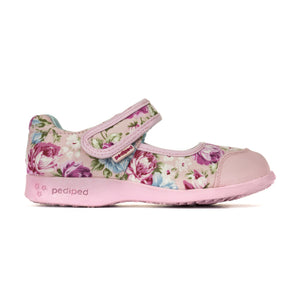 Bree Flex® Pink Floral Mary Janes for babies - stylish and comfortable footwear.