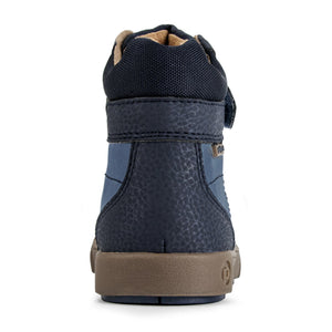 Logan Flex® Navy sneakers for babies, stylish and comfortable, shown from angle 4.