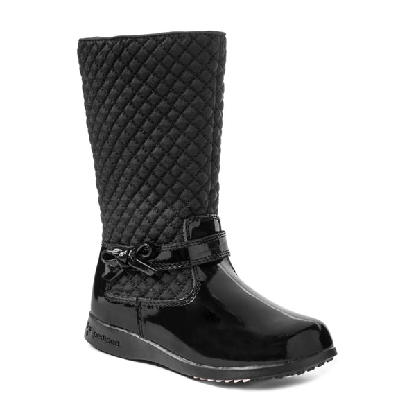Naomi Boot - Flex® in Black, stylish and comfortable baby boots for all occasions.