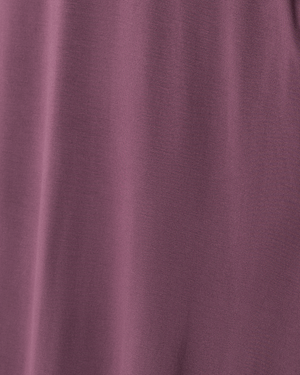 Ruffle Strap Labor & Delivery Gown | Burgundy Plum
