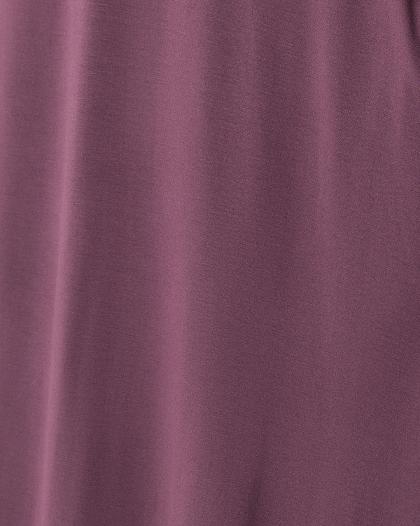 Ruffle Strap Labor & Delivery Gown | Burgundy Plum