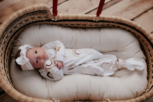 Rainbow Newborn Knotted Baby Gown