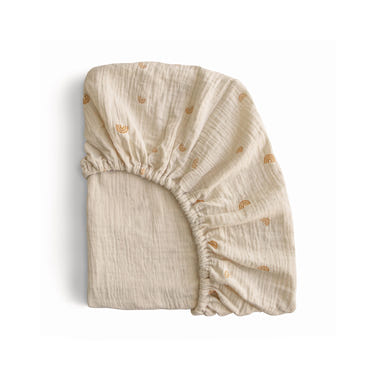 Mini Muslin Crib Sheet for a cozy and breathable sleep environment for your baby.